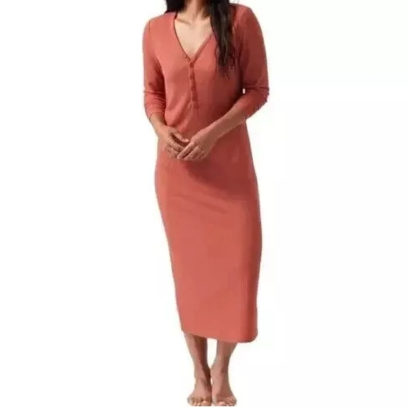 Athleta Wind Down Henley Sleep Dress - Picture 1 of 4